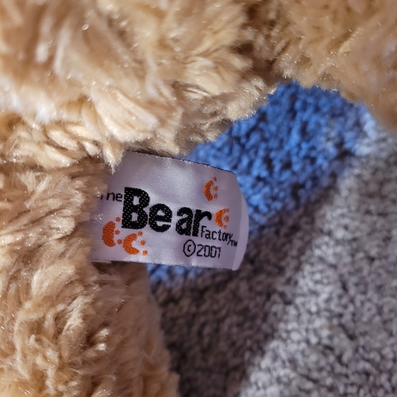 The Bear Factory 2001 14" Plush Brown Bear - Picture 4 of 4